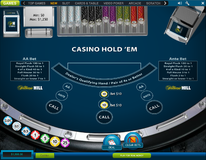 Casino hold'em ante and AA bets placed