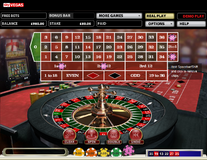 Roulette selections on columns and dozens