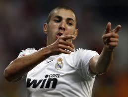 Karim Benzema celebrates for Real Madrid, the betting odds make him 13/8 to score anytime.