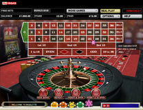 Roulette single split corner and line payout on line
