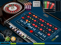 Roulette bet on a line