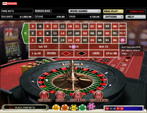 Roulette payouts on columns and dozens