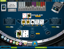 Casino hold'em player flush